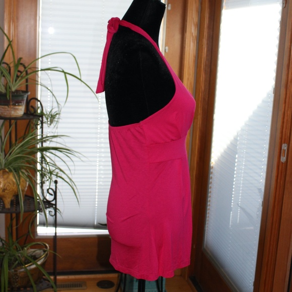 Voices Halter Top Hot Pink NWT Sz Medium Juniors - Picture 2 of 4